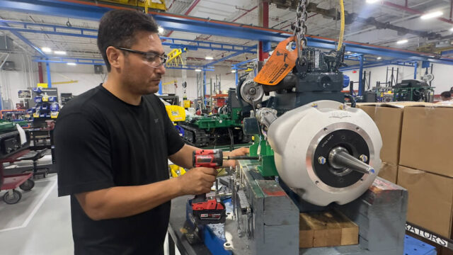 Hayes Engine Drive on Kubota engine